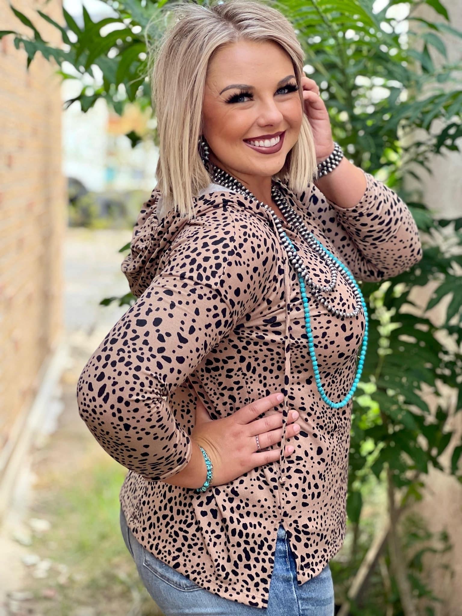 BROOKE LEOPARD HOODIE