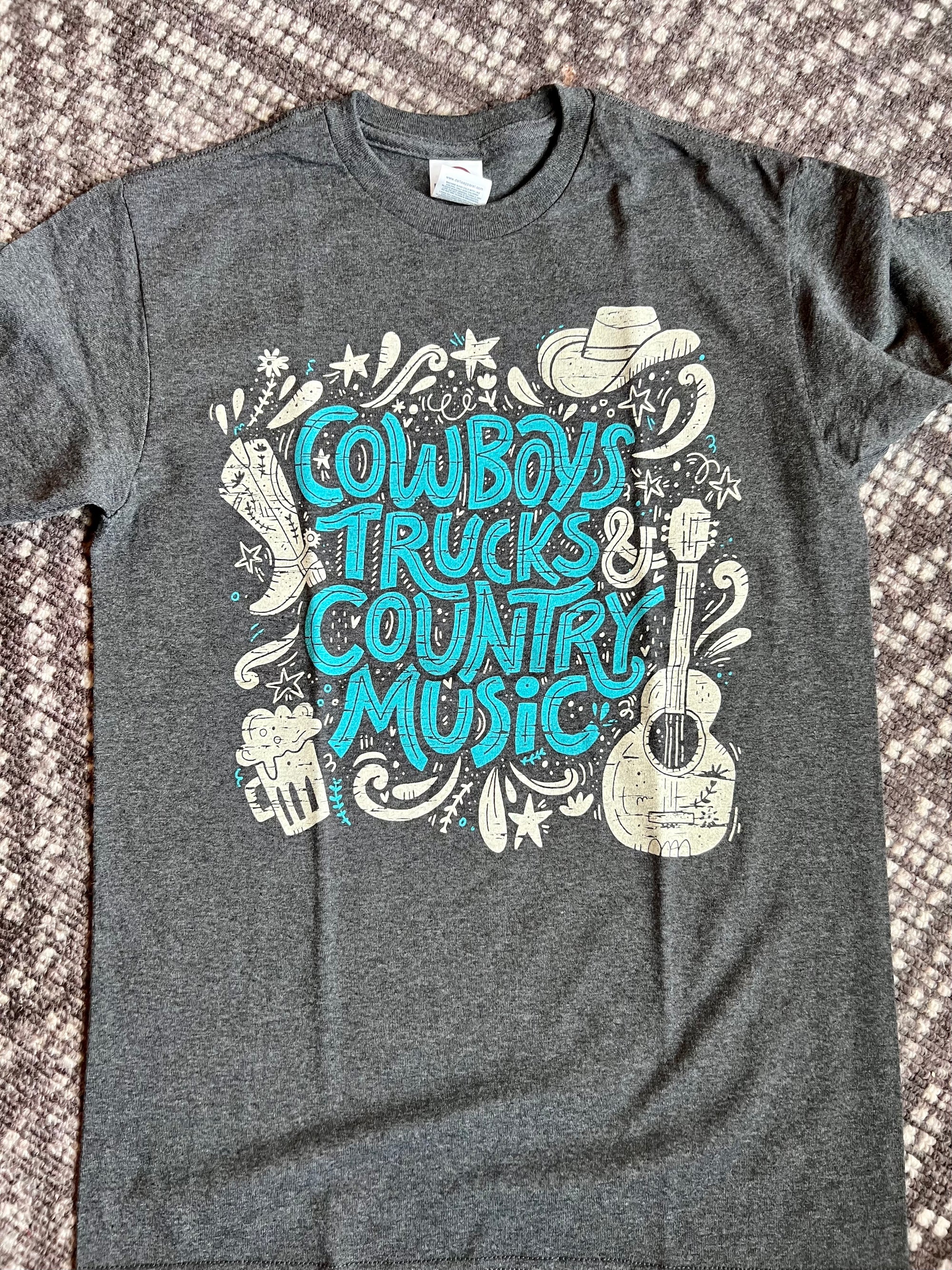 COWBOYS TRUCK COUNTRY MUSIC TEE