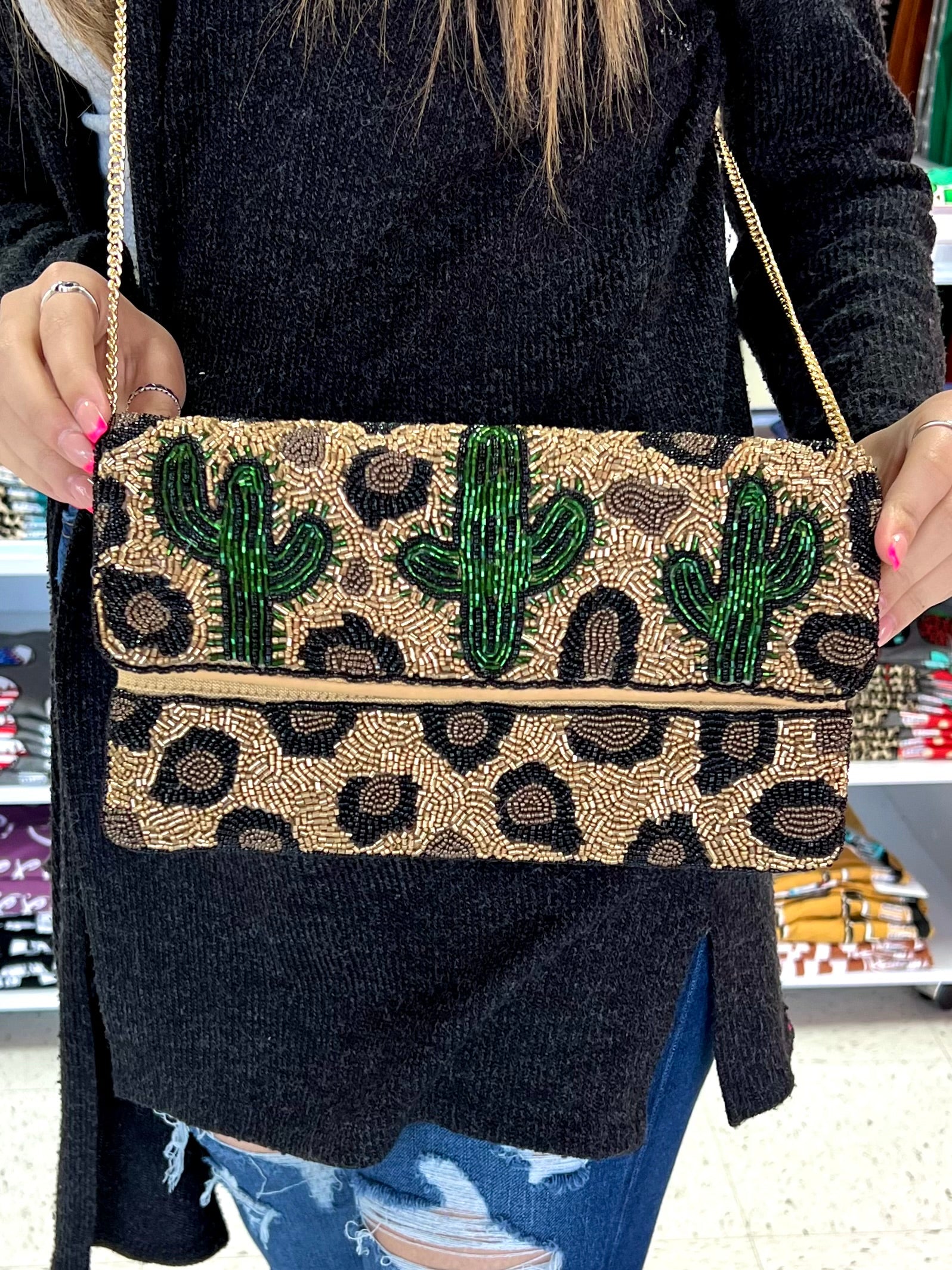 LEOPARD CACTUS CLUTCH