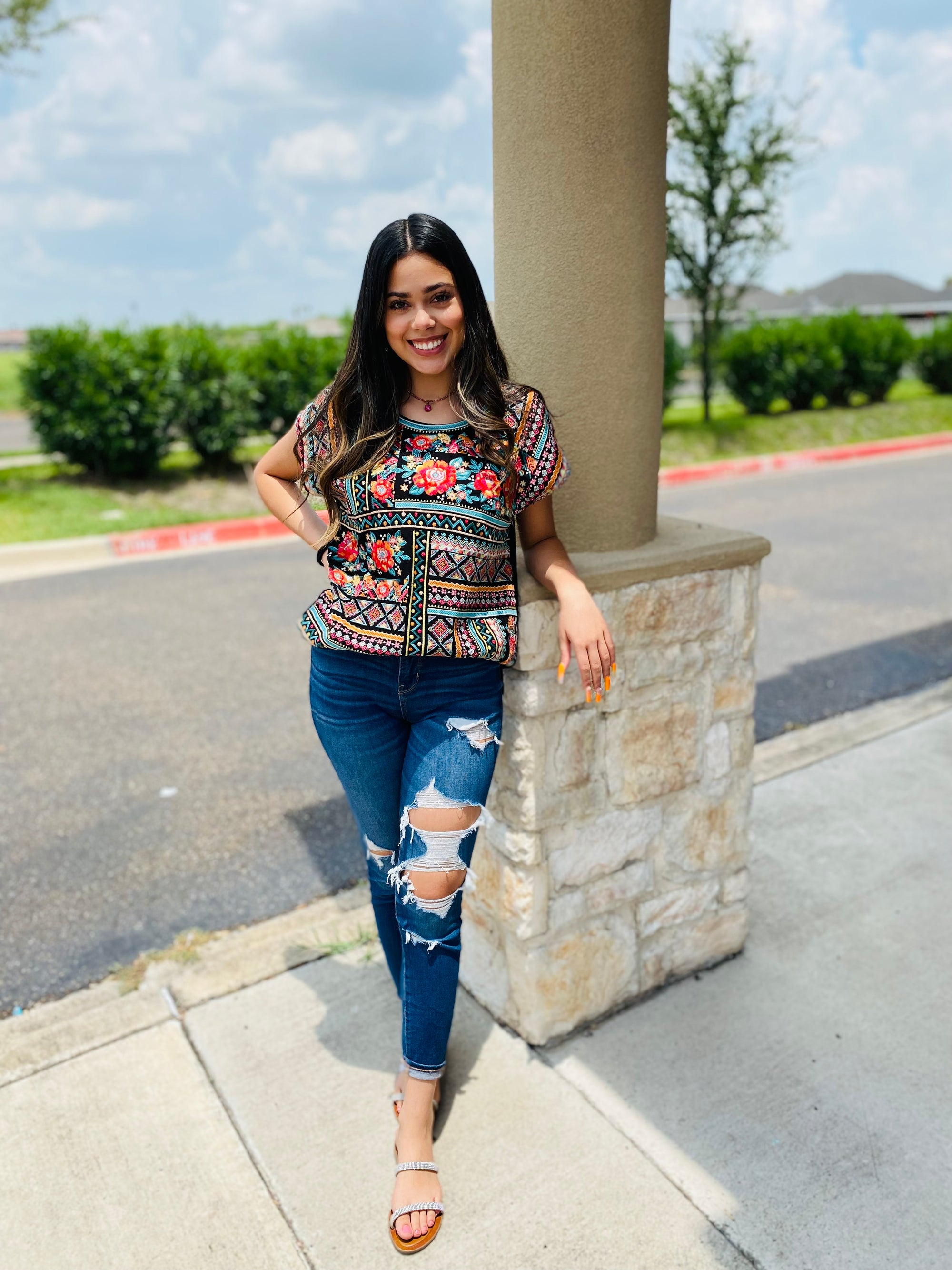 XIOMARA EMBROIDERY BLOUSE