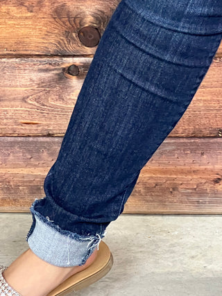 HANNAH CUFFED SKINNY JUDY BLUE JEANS