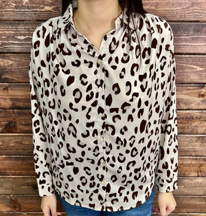 DEBORAH LEOPARD TOP