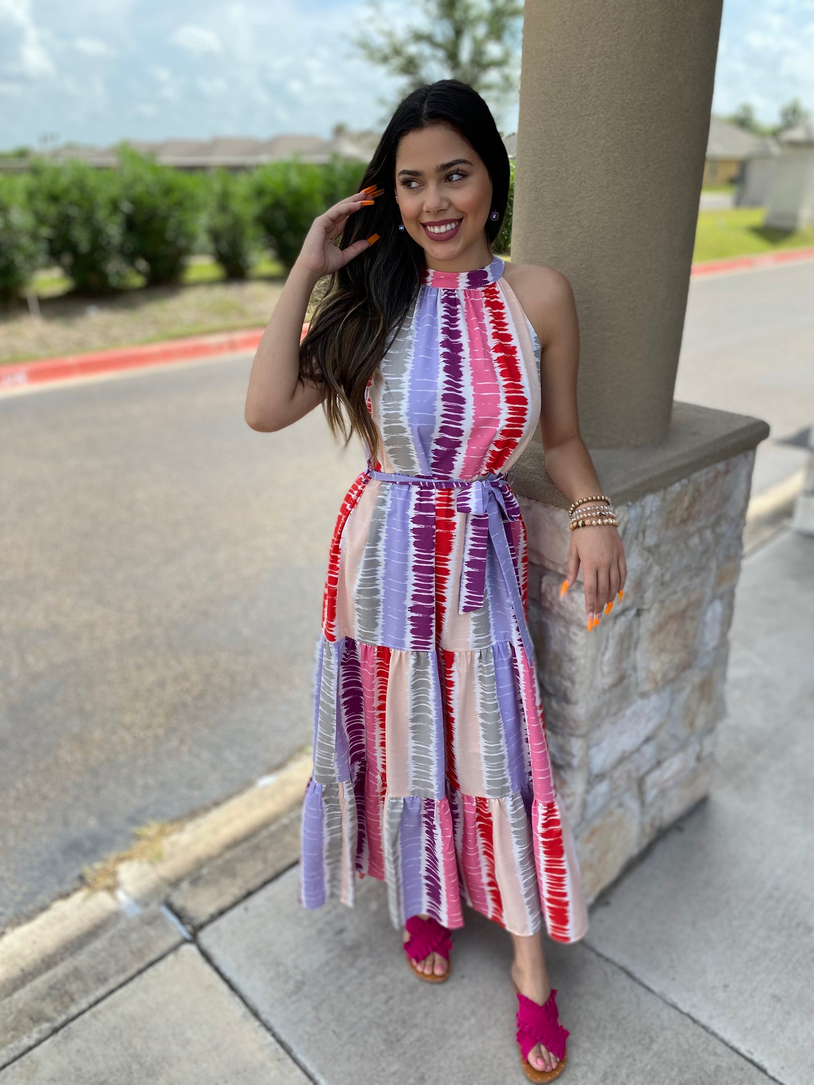 VIOLET TYE DIE DRESS