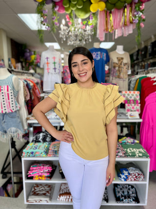 YELLOW BLOOMING TOP