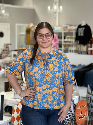 NORA FLORAL TOP