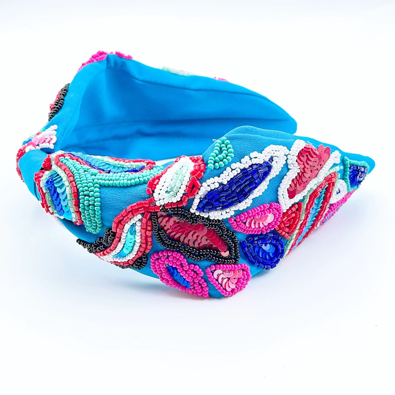 Blue Arabesco Headband