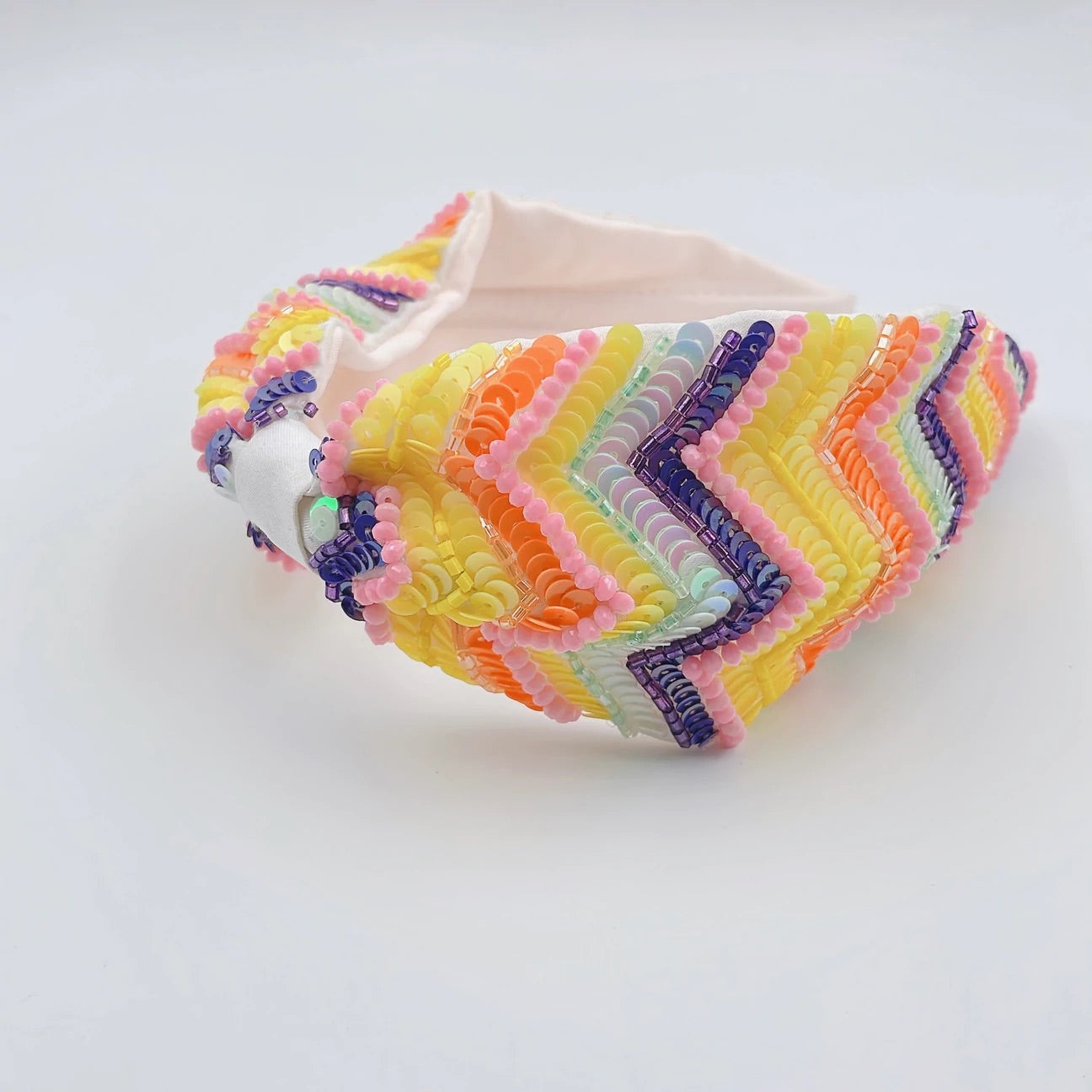 TREASURE JEWEL ZIG ZAG RAINBOW HEADBAND