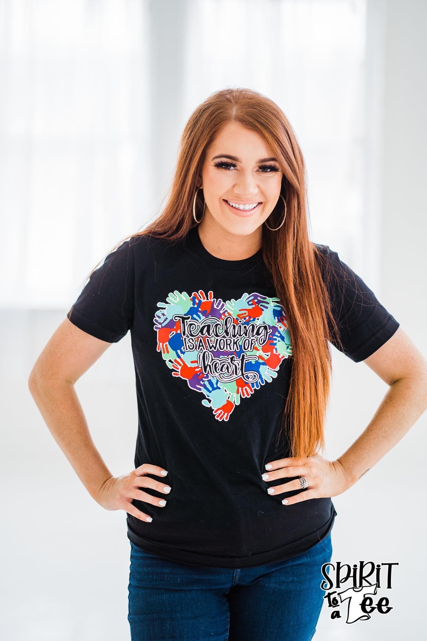 TEACHING IS A WORK OF HEART TEE