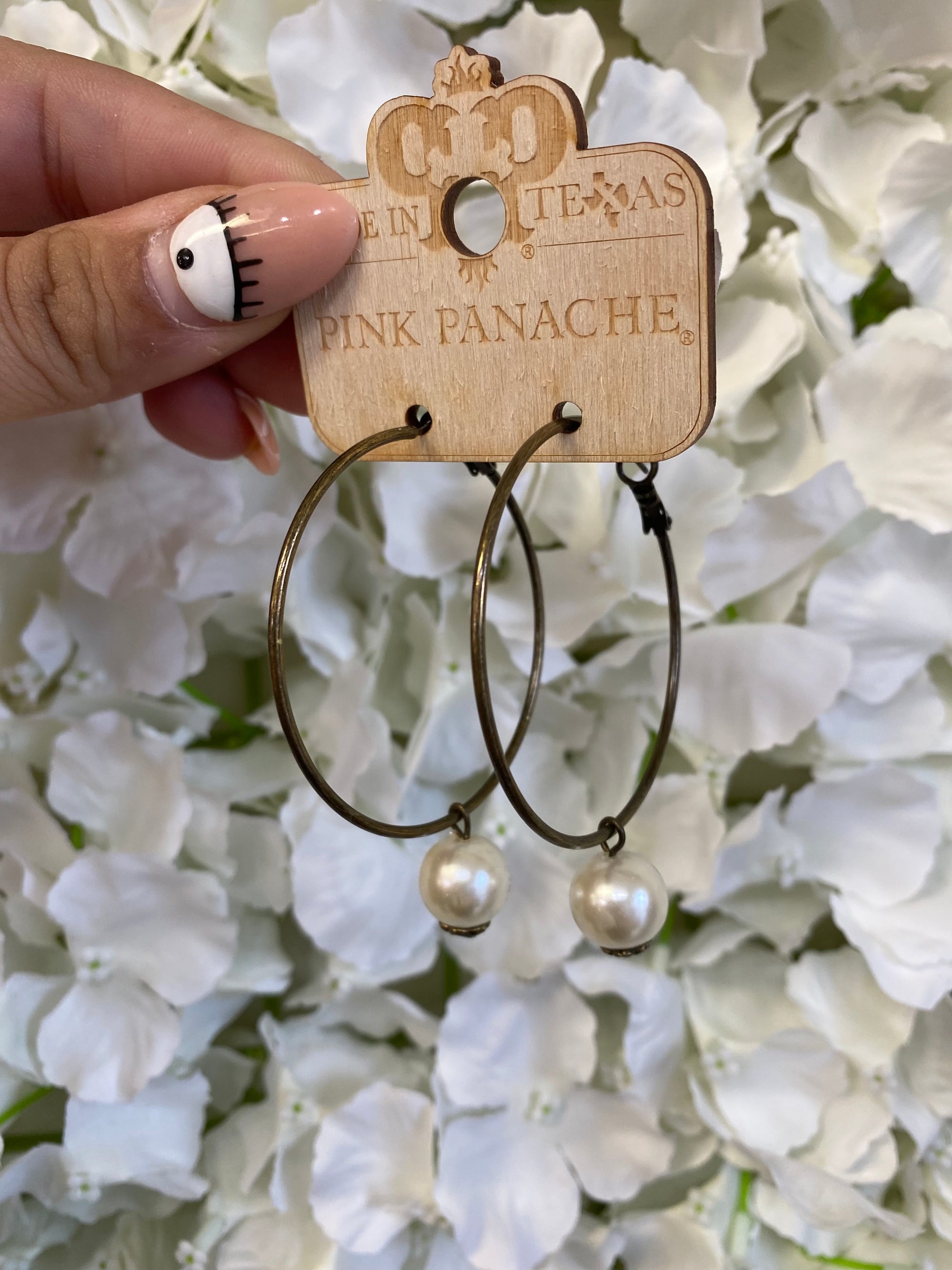 LG PEARL PINK PANACHE HOOPS