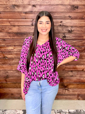 PURPLELICIOUS LEOPARD TOP