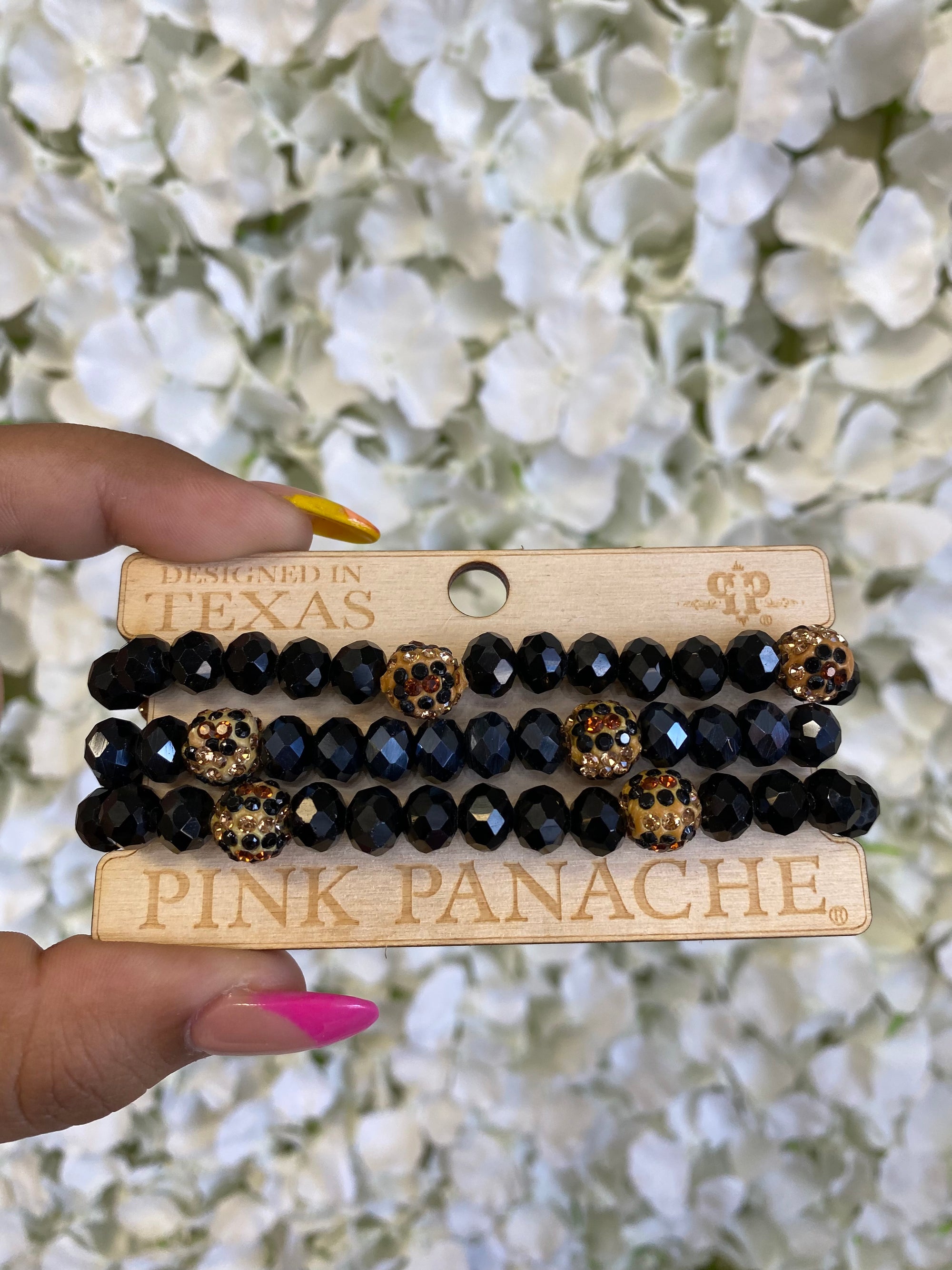 SHANIA PINK PANACHE BRACELET SET