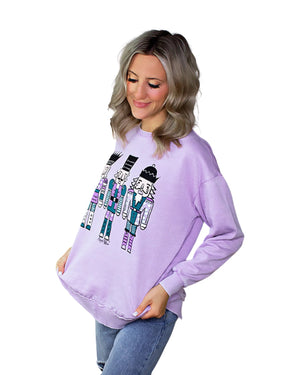 NUTCRACKER LILAC HIGH LOW PULLOVER