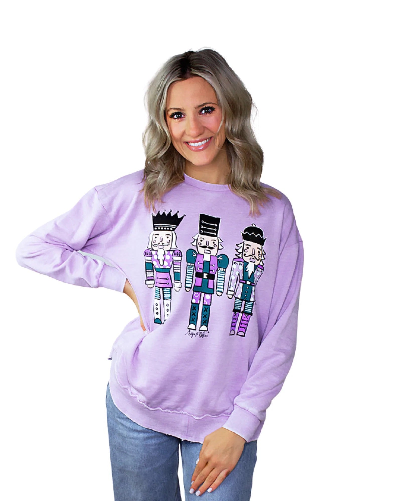 NUTCRACKER LILAC HIGH LOW PULLOVER