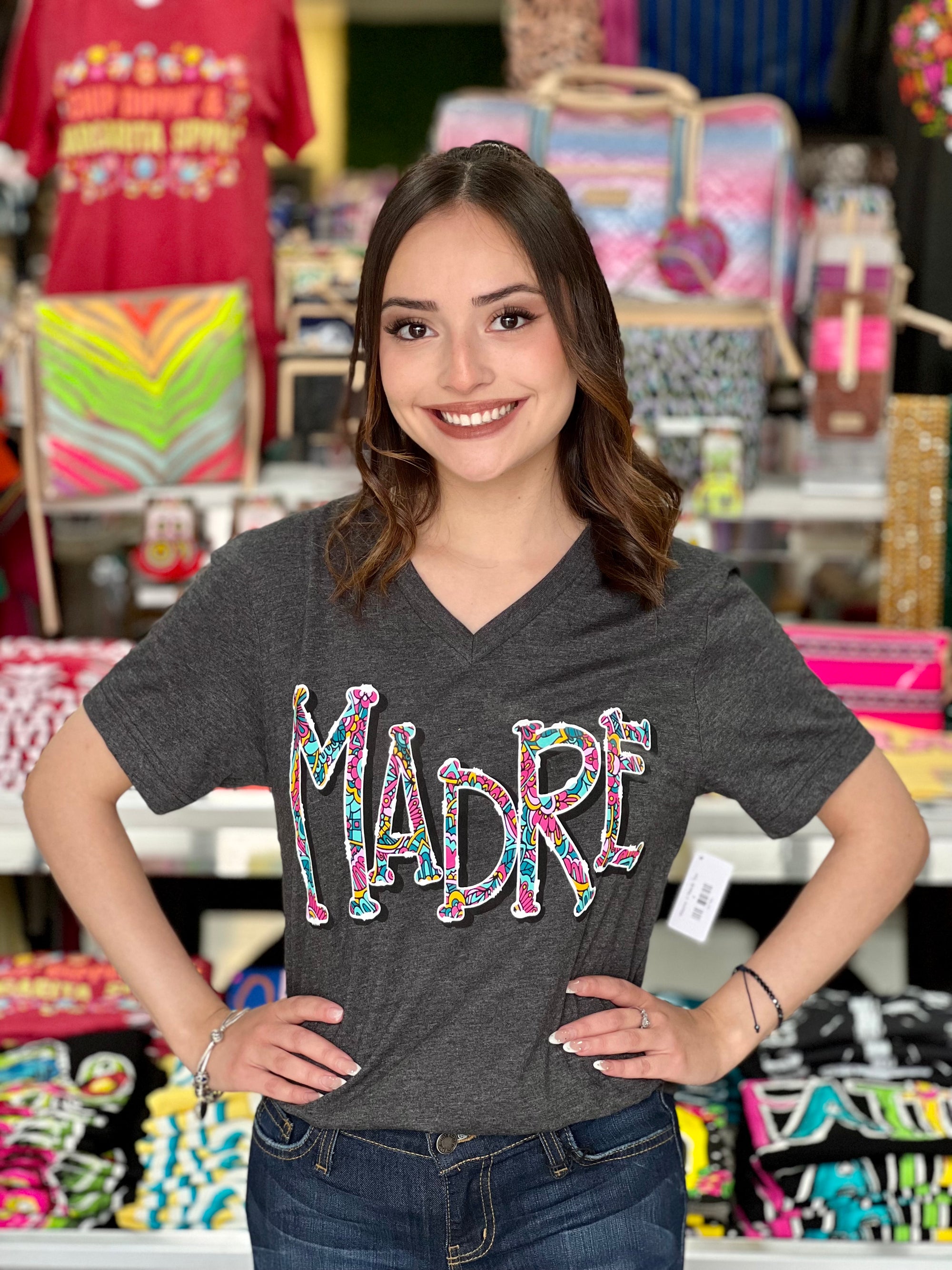 MADRE V NECK TEE