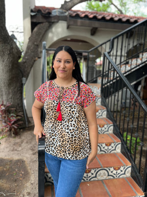 LEOPARD PIÑATA TOP