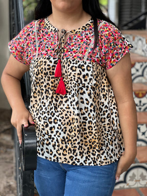 LEOPARD PIÑATA TOP