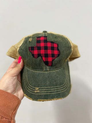 SWEET TEXAS TREAUSRE RED BUFFALO TEXAS CAP