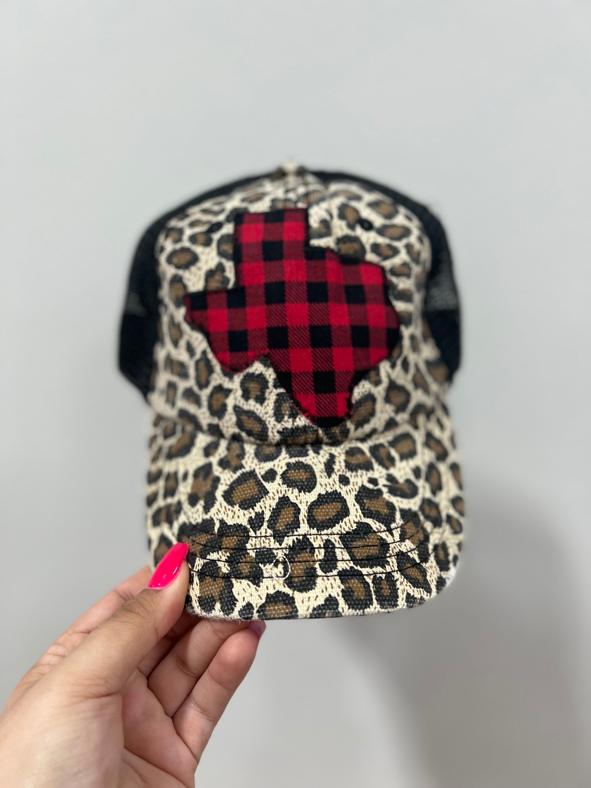 RED BUFFALO TEXAS LEOPARD CAP