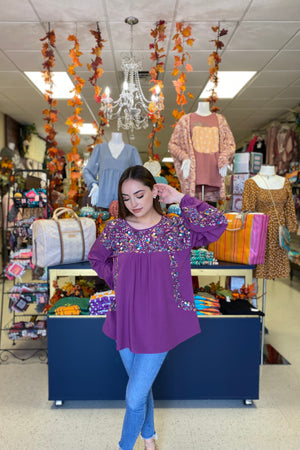 SUZETTE EMBROIDERY BLOUSE