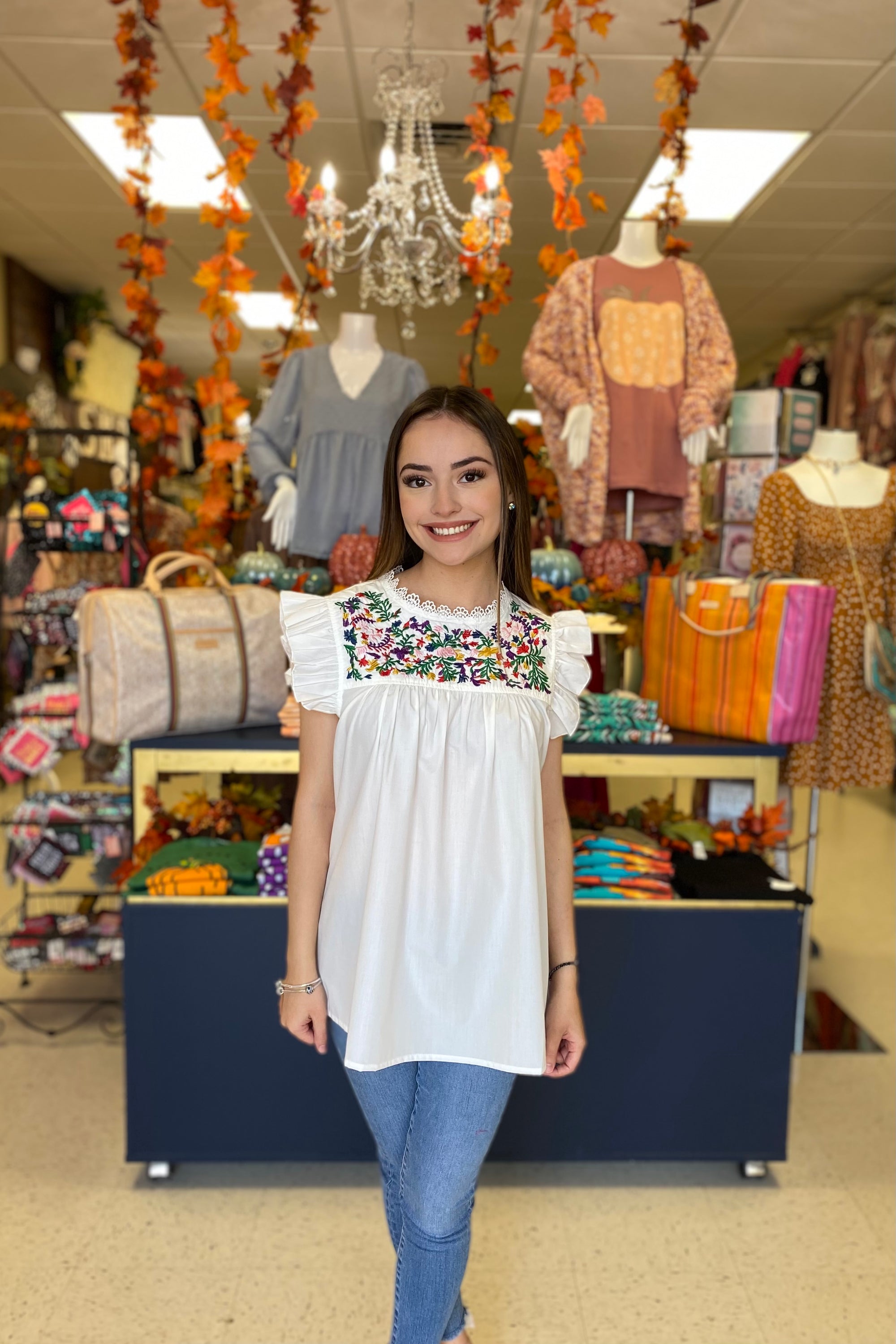 VALENTINA EMBROIDERY BLOUSE