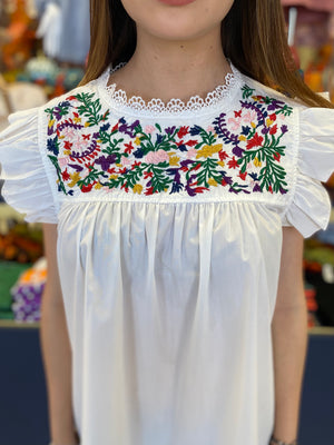 VALENTINA EMBROIDERY BLOUSE