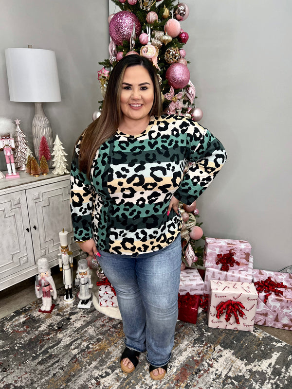 Bluey Leopard Top - Shop Southern Melon Boutique