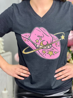 COSMIC COWGIRL HAT TEE