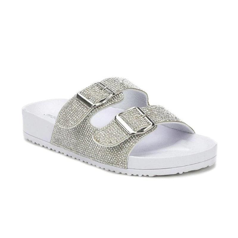 TEDDY WHITE CLEAR SANDALS