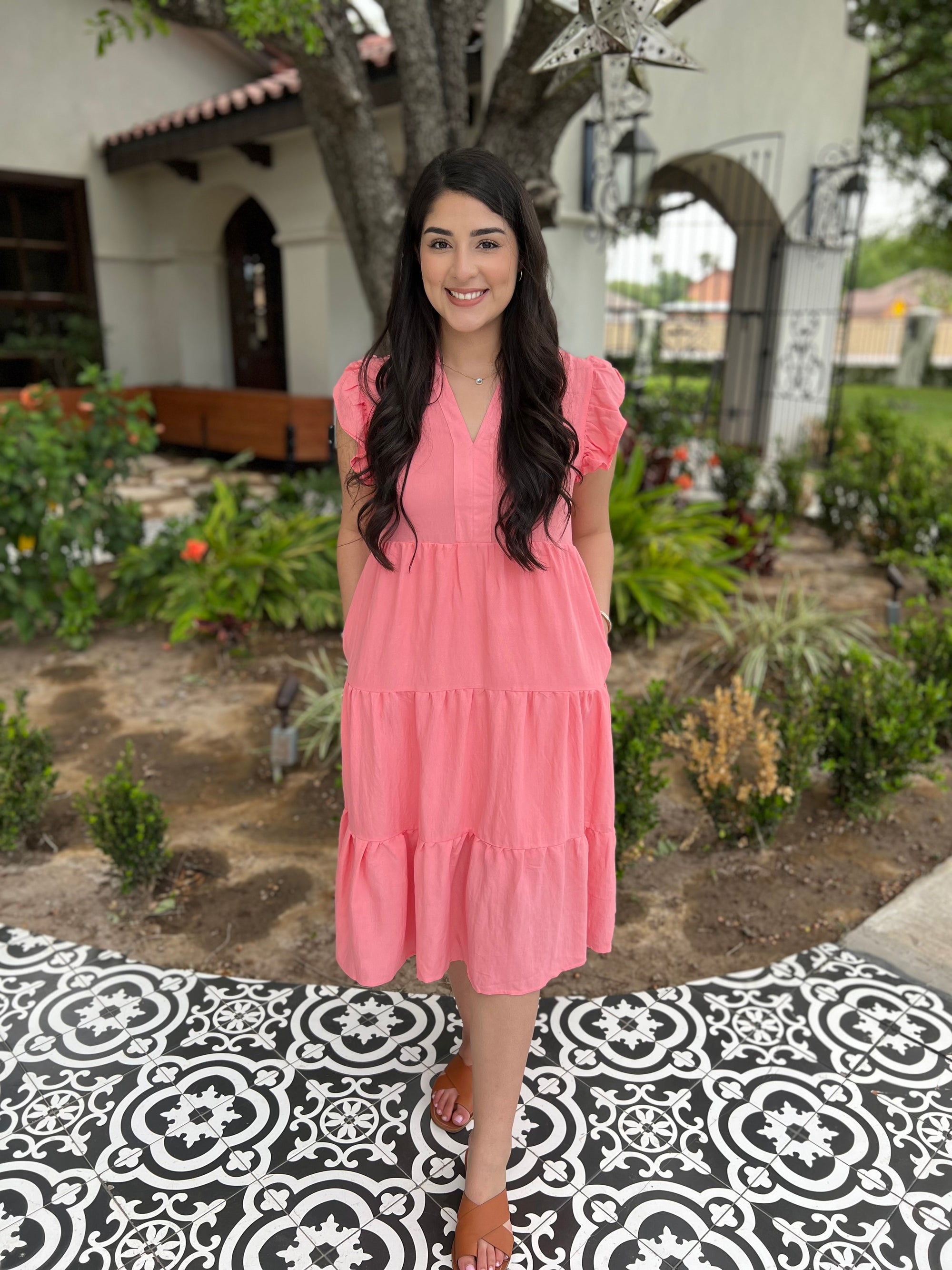 SUMMER CORAL DRESS