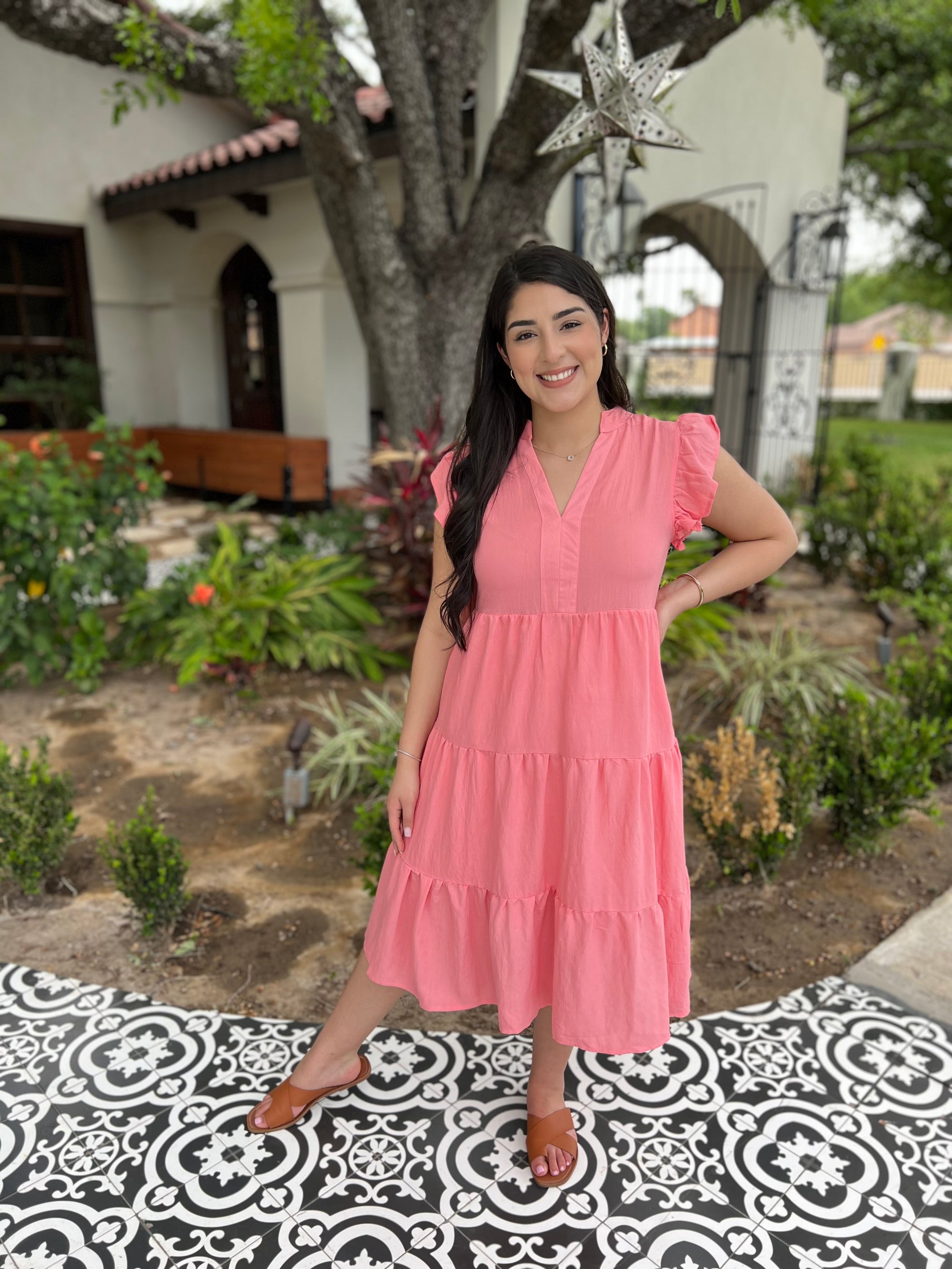 SUMMER CORAL DRESS