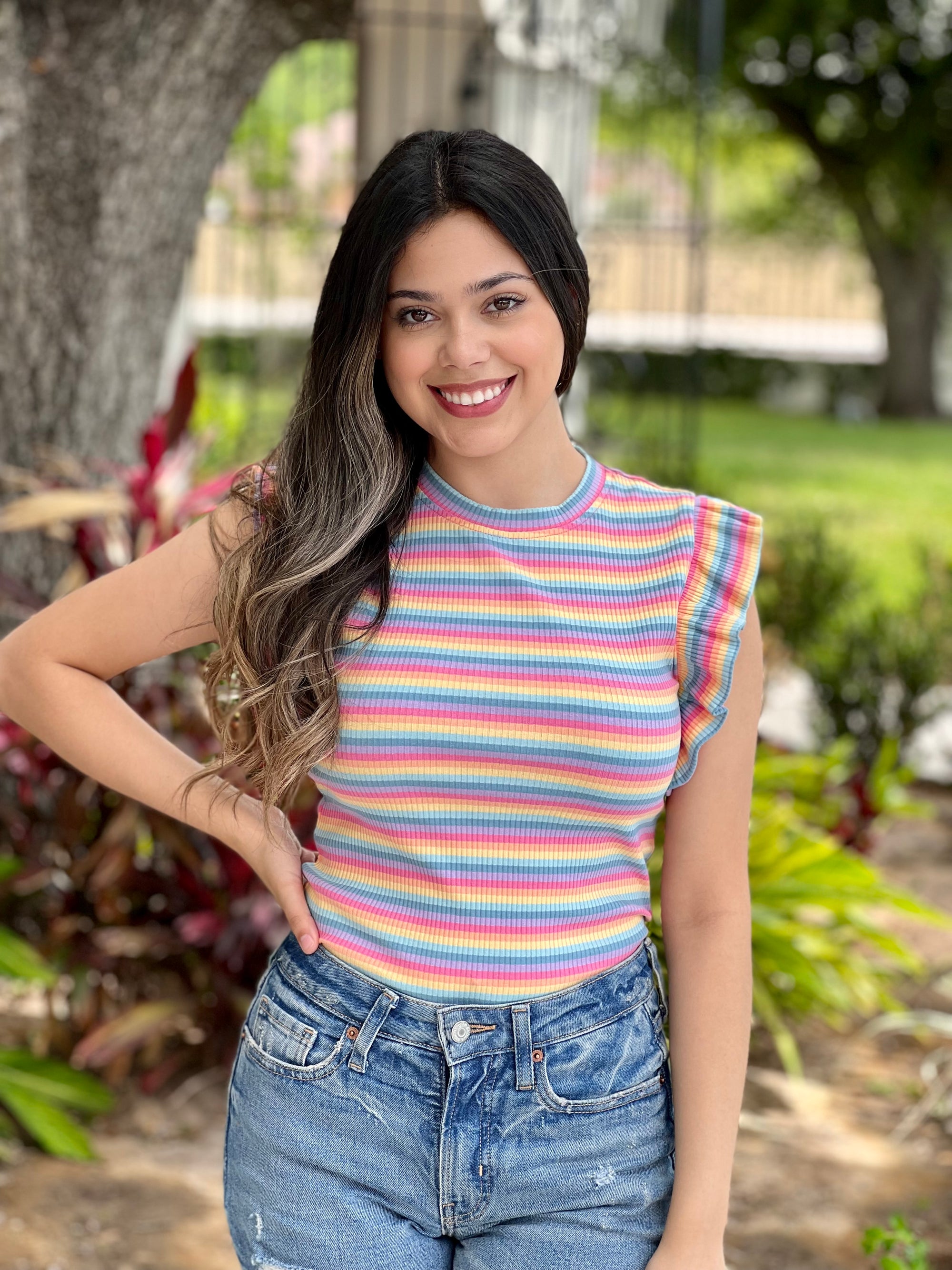 COLORFUL SPRING TOP