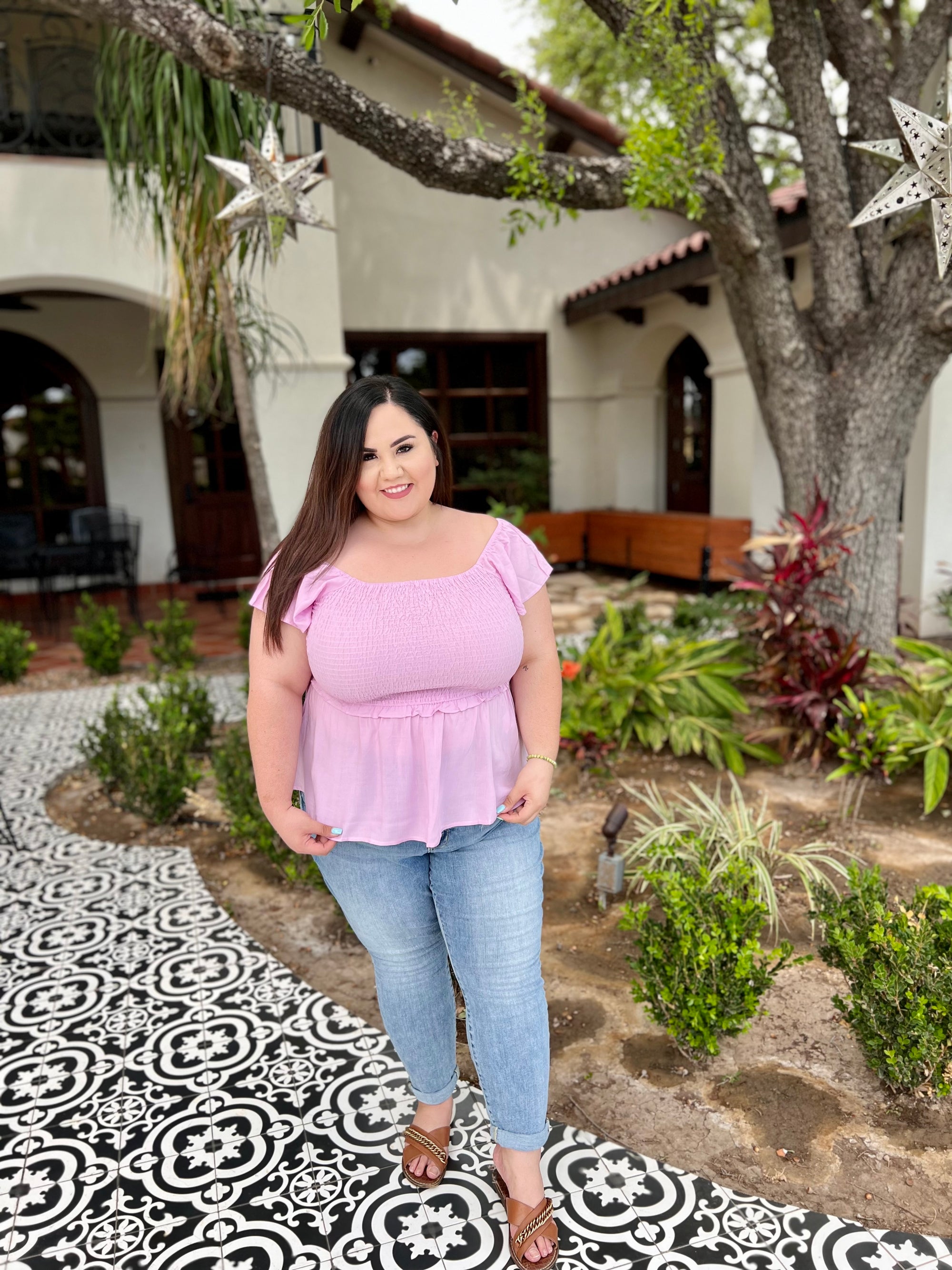 LAVENDER ROSE TOP