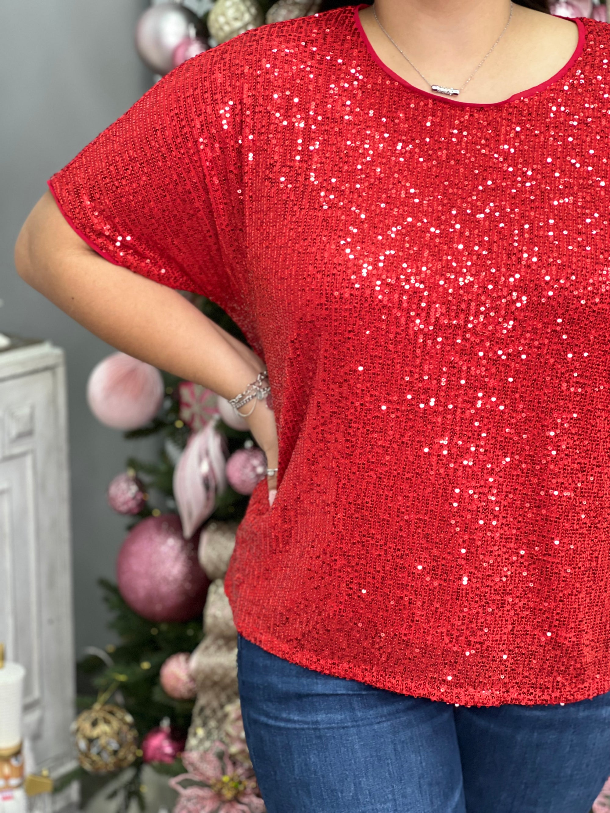 JOLLY SEQUIN TOP