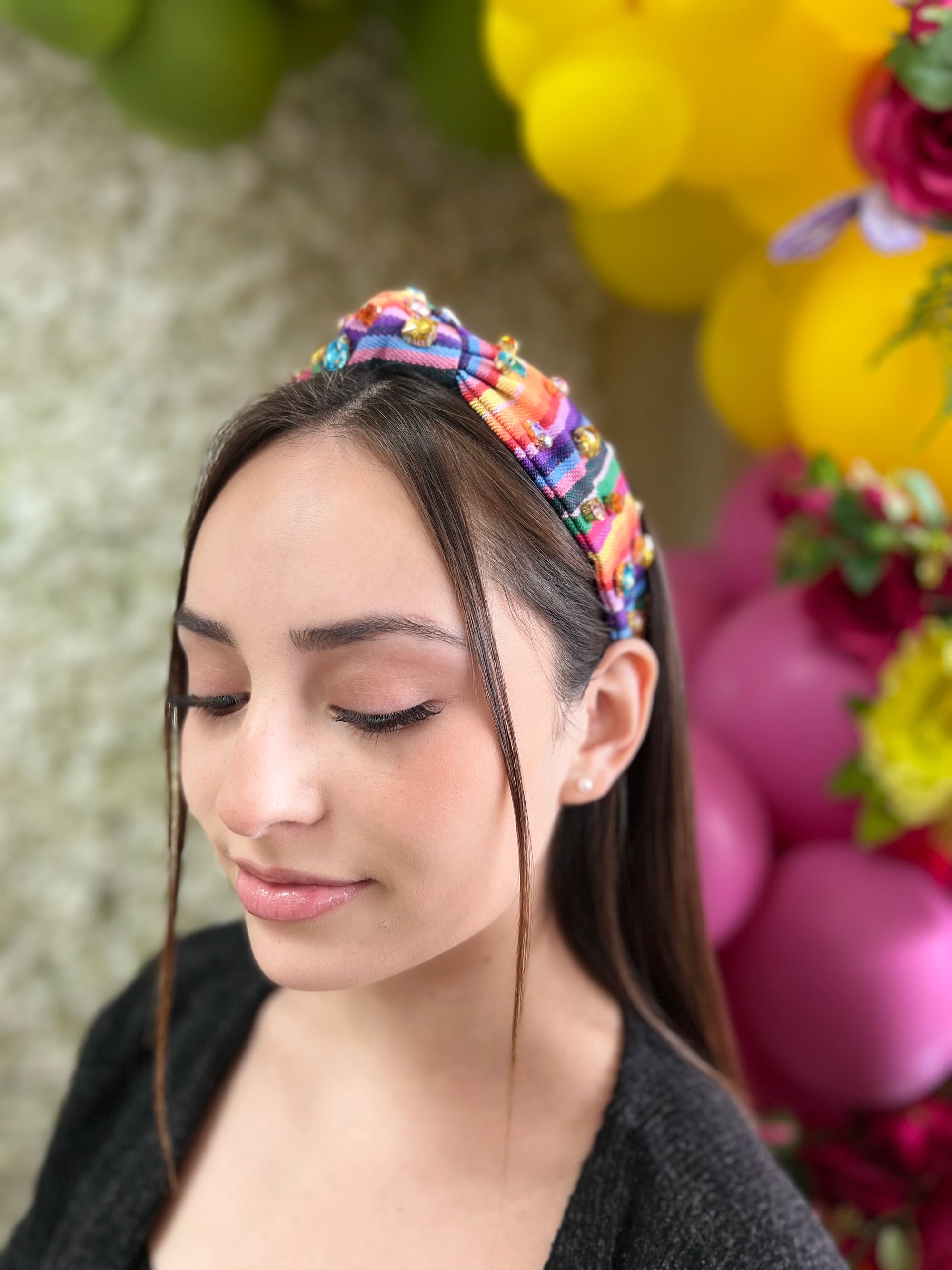 BRIANNA CANNON RAINBOW FIESTA CRYSTAL HEADBAND