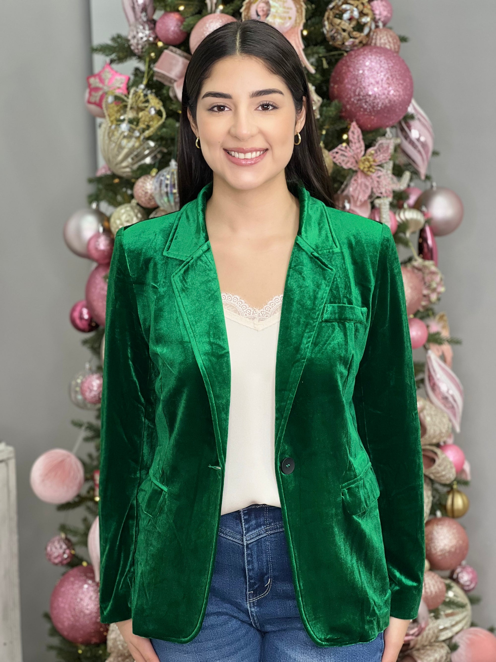 GRINCH VELVET BLAZER