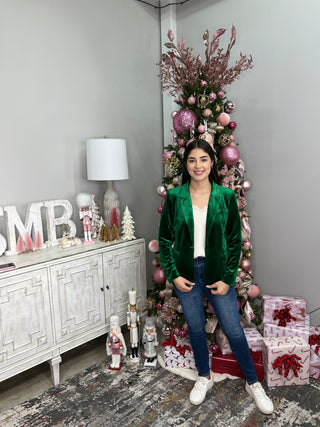 GRINCH VELVET BLAZER