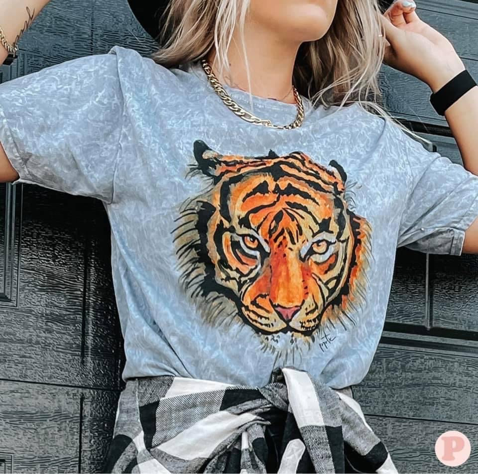 GREY TIGER TEE