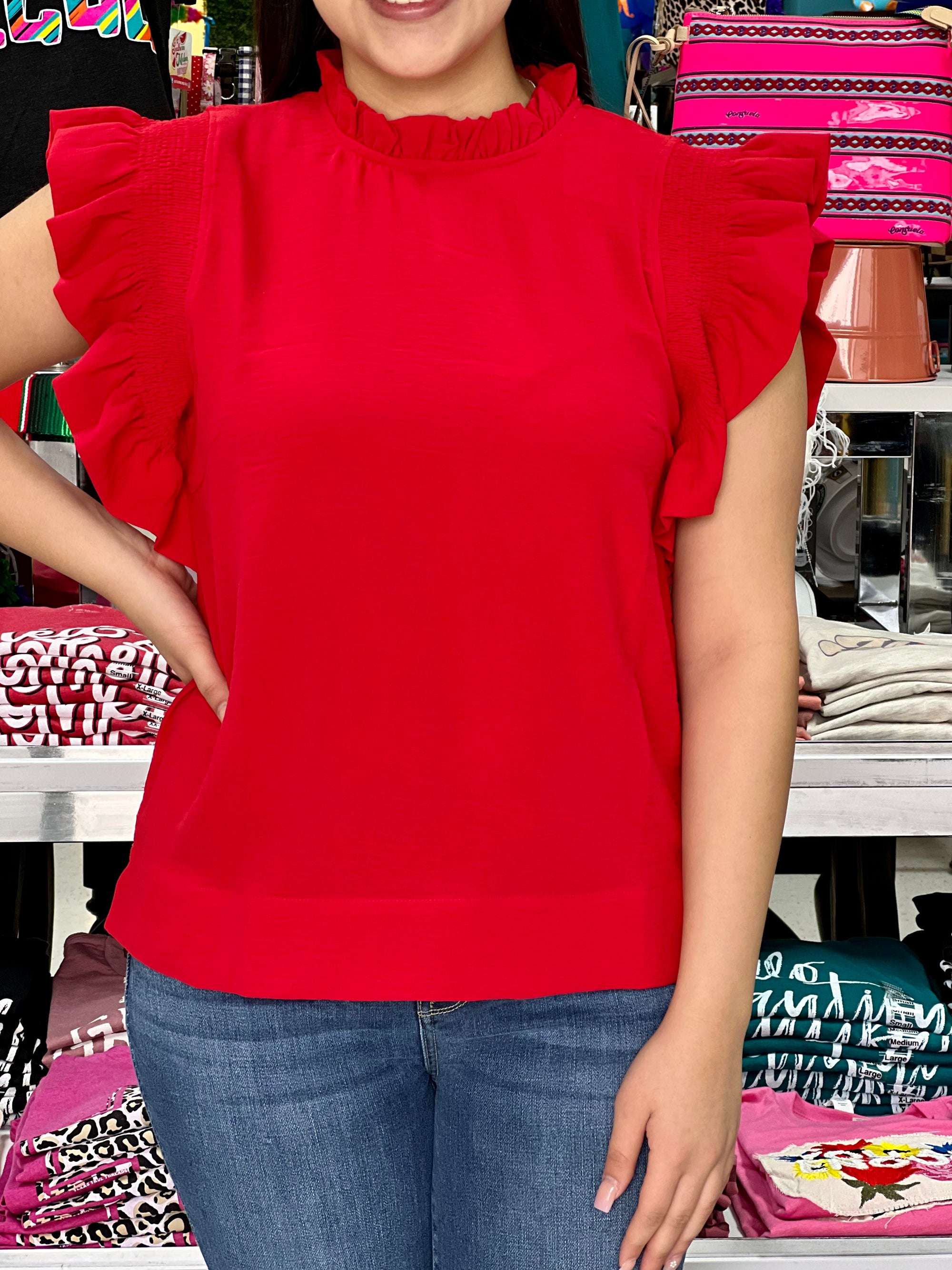 LESLIE RED TOP