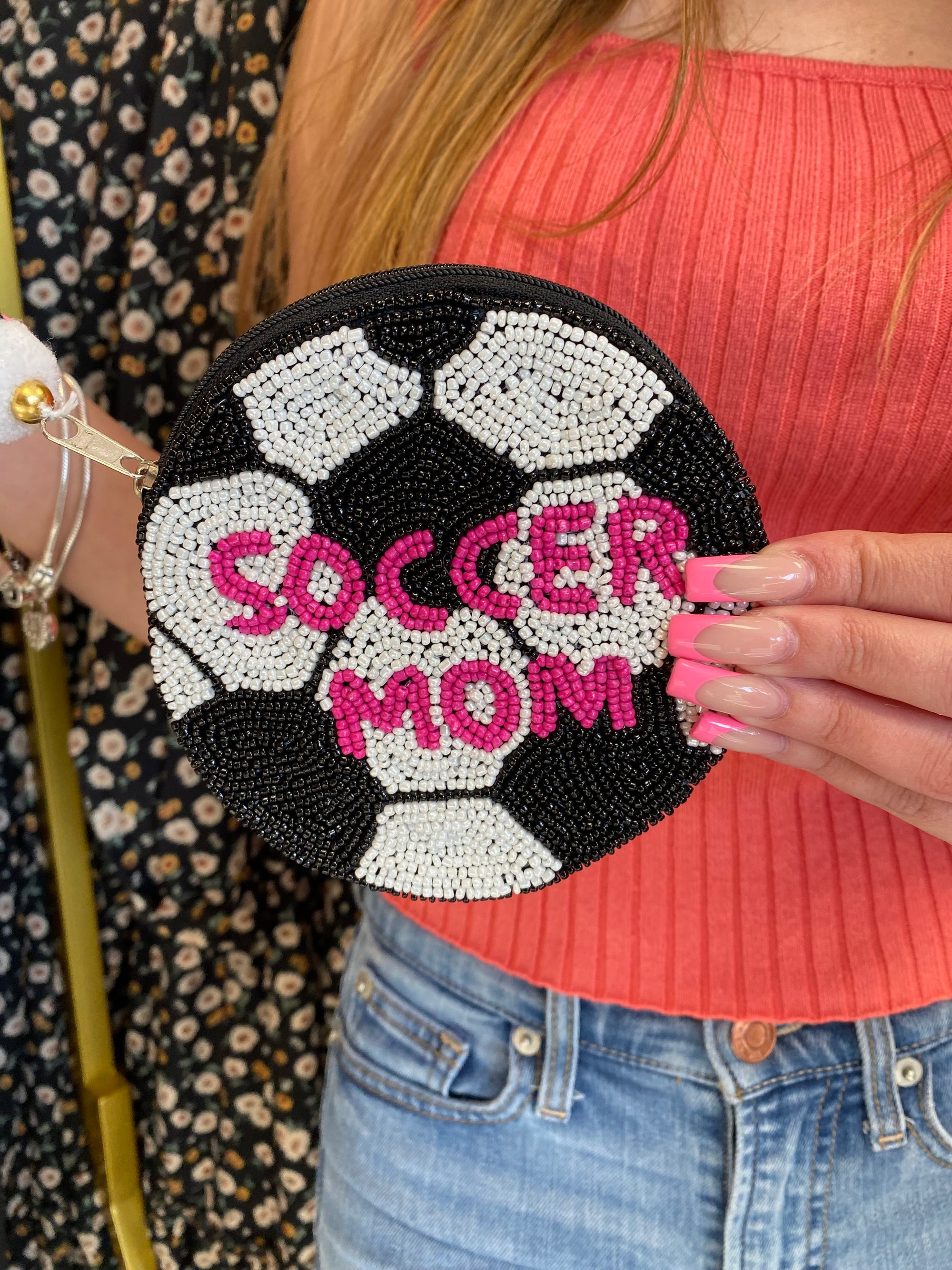 SOCCER MOM COIN BAG