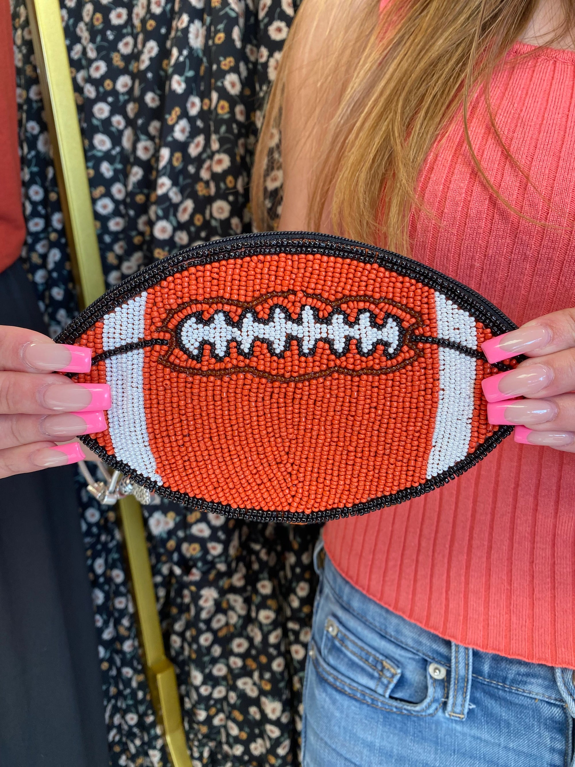 FOOTBALL SHAPED COIN BAG