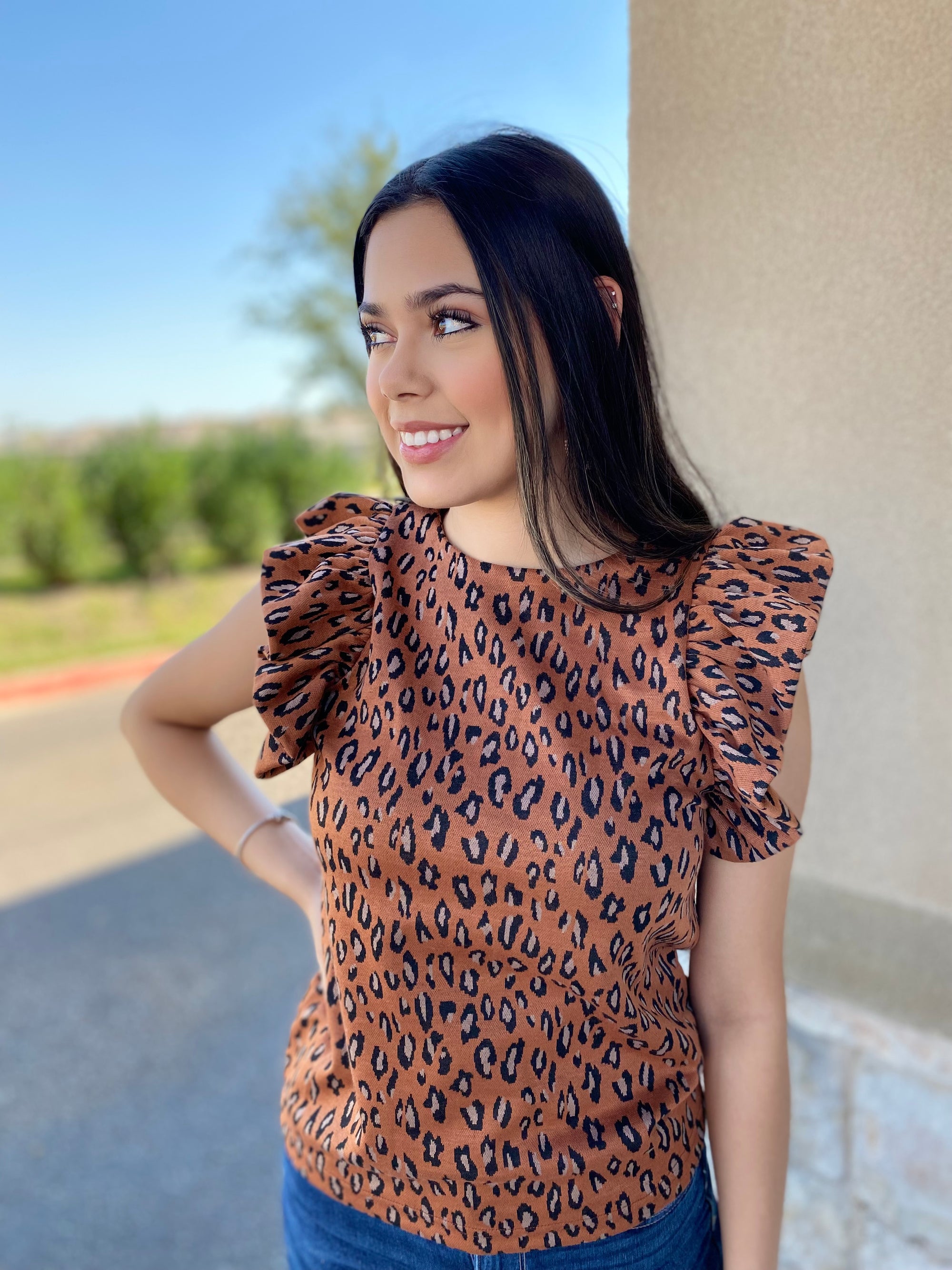 WENDY LEOPARD TOP