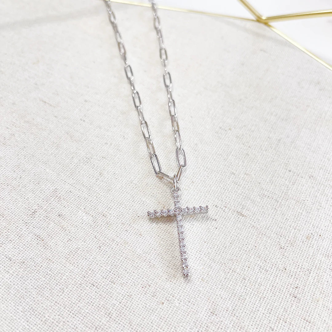 SINGLE CROSS SILVER TREASURE JEWELS