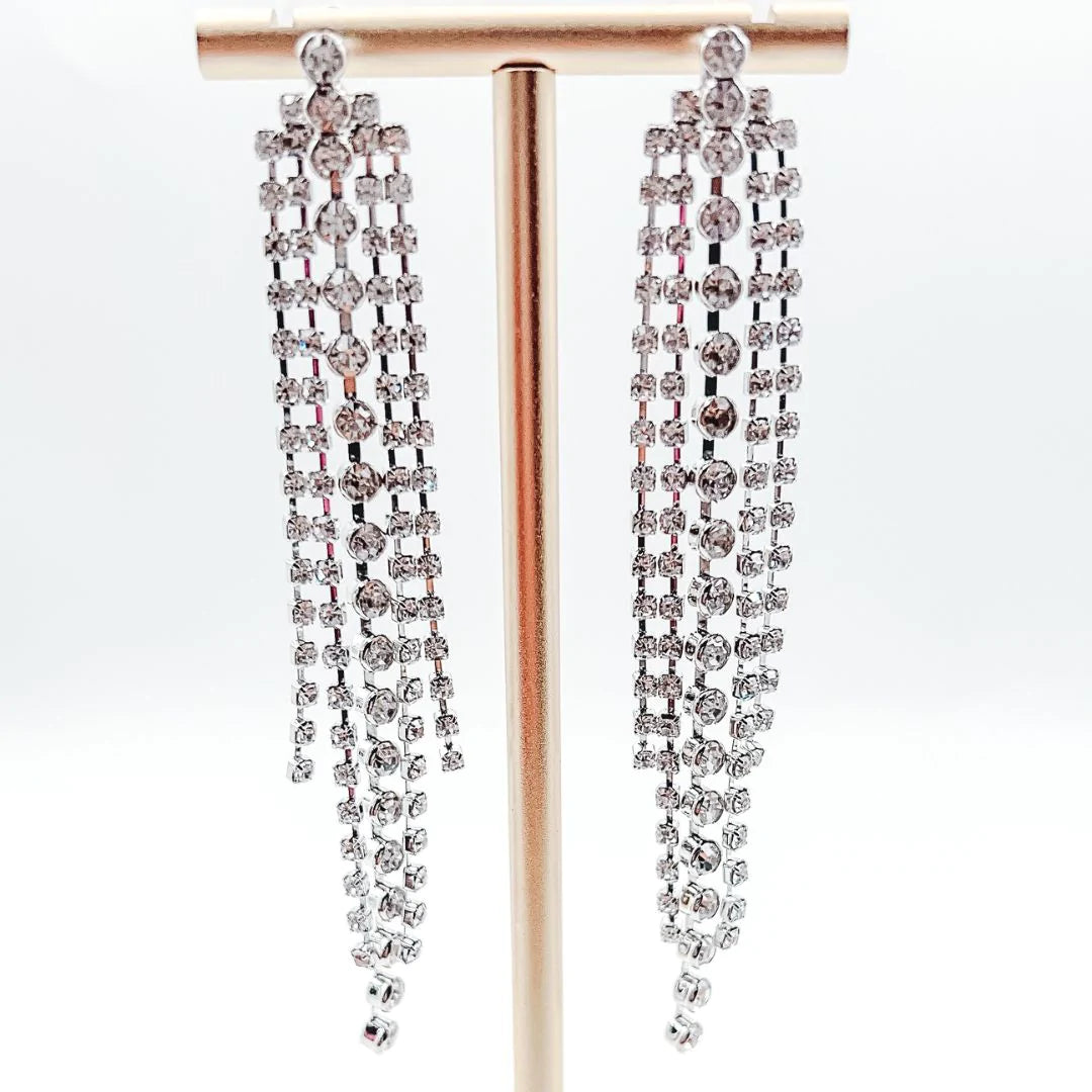 BE DAZZLED SILVER EARRINGS TREASURE JEWELS