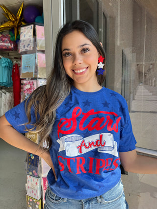 STARS & STRIPES ALL OVER STAR TEE