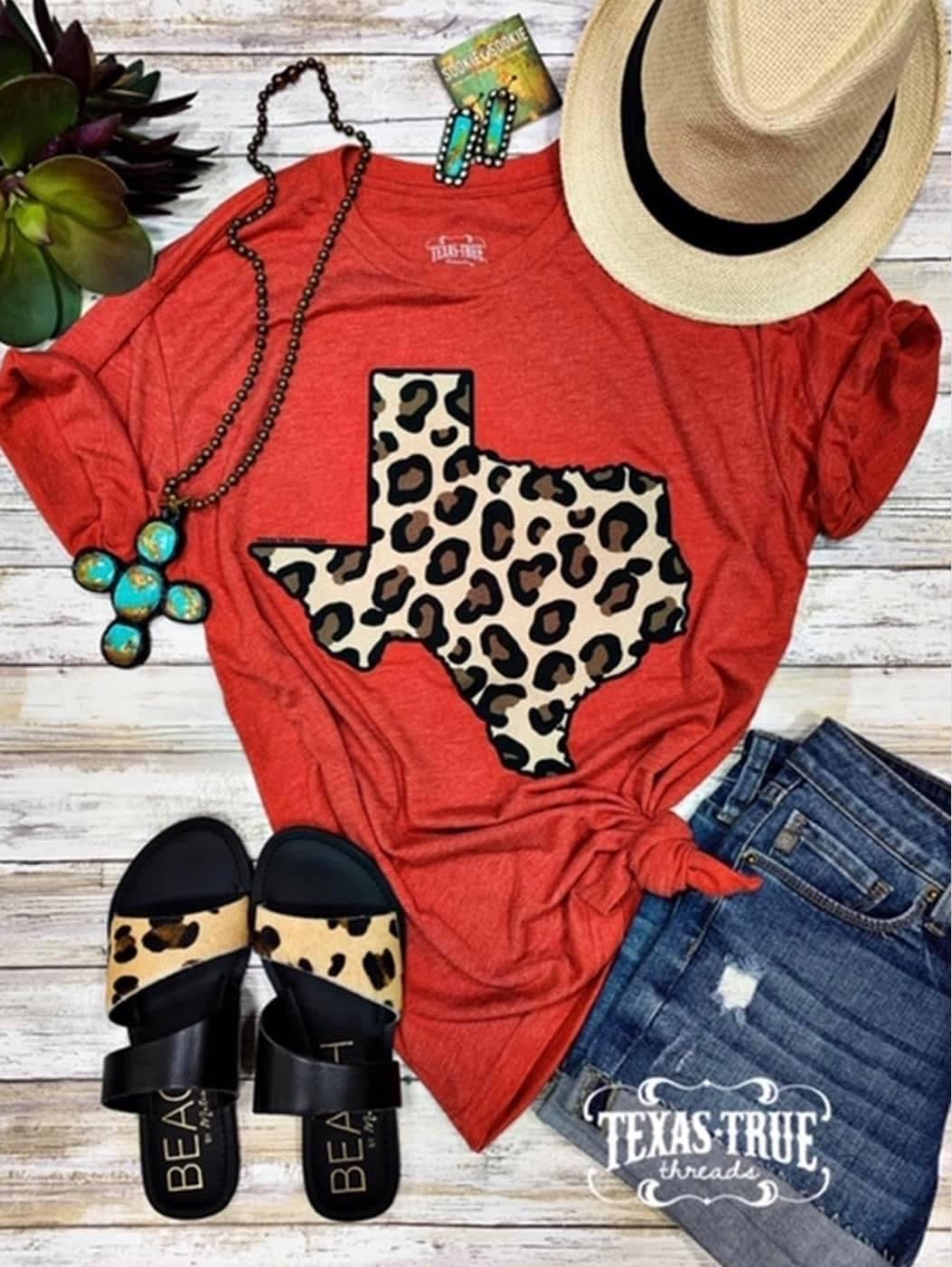 LEOPARD TEXAS TEE