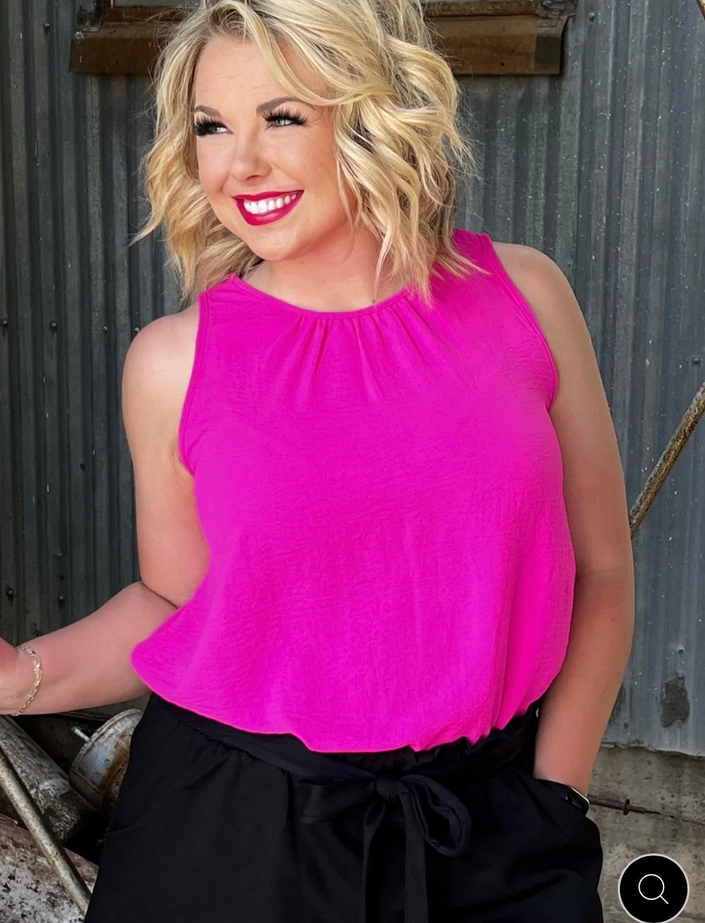 VICKY FUCHSIA TOP