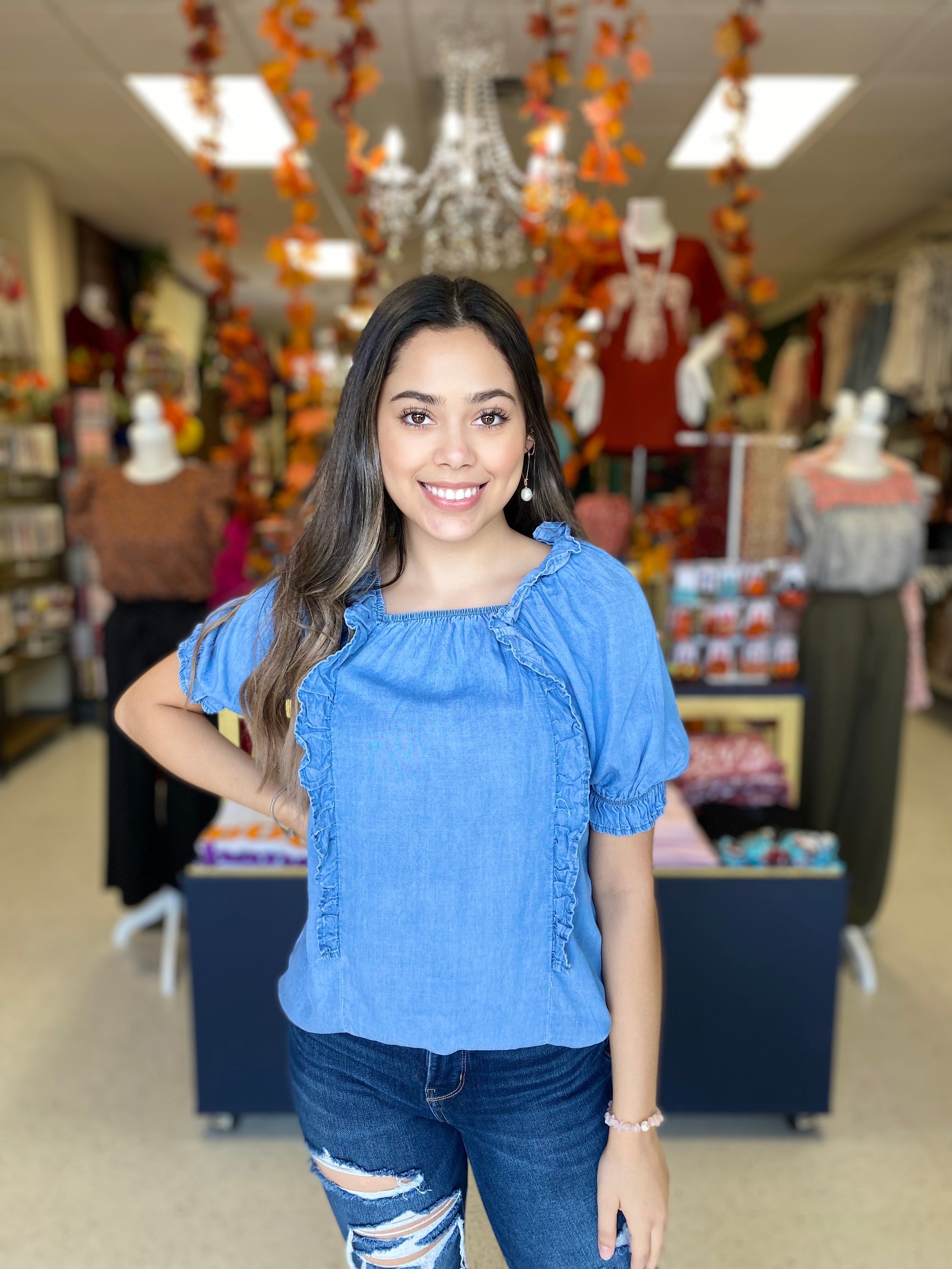 DENIM TOP