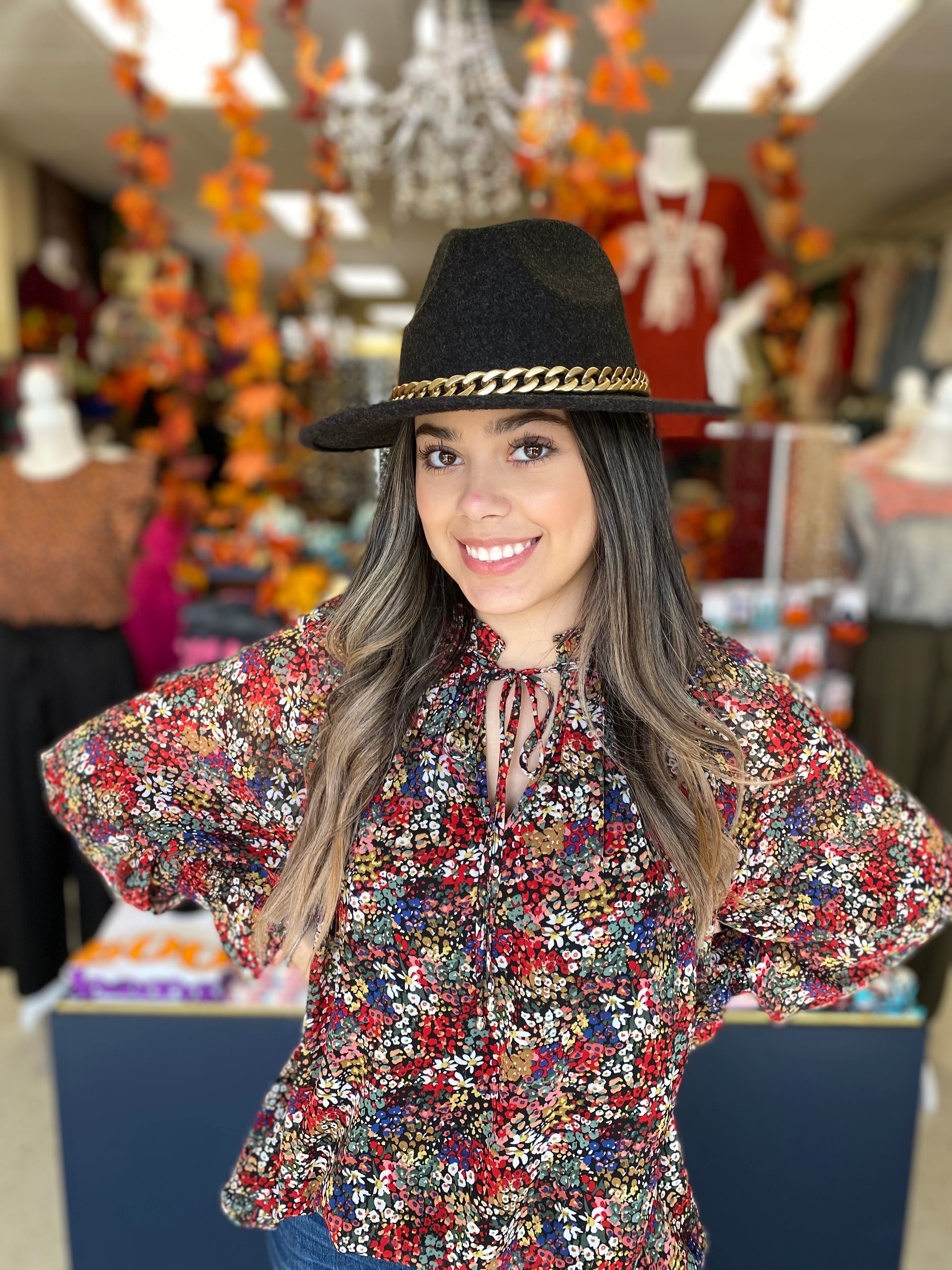 FALL FLORAL TOP