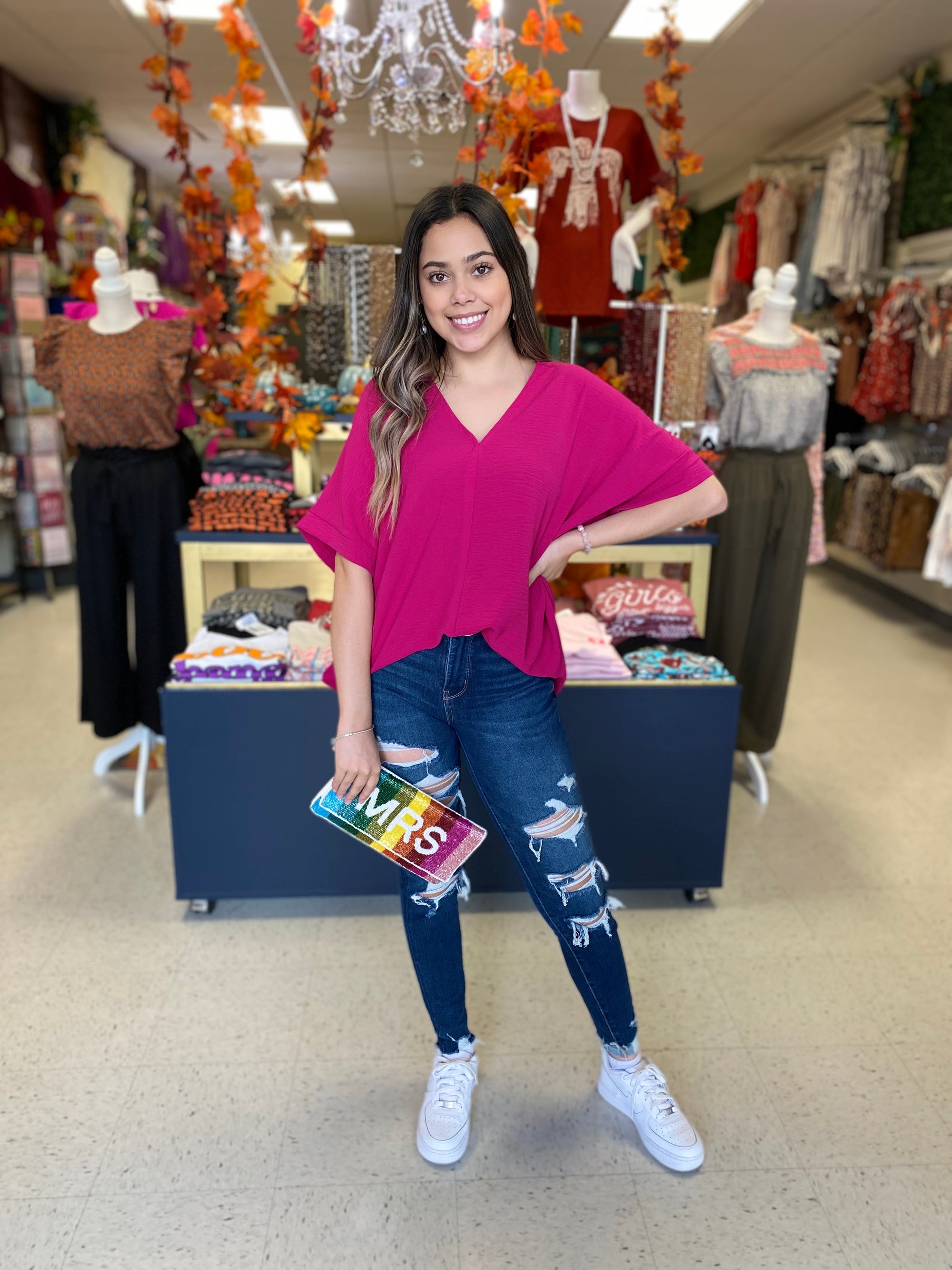 MAGENTA BLOUSE