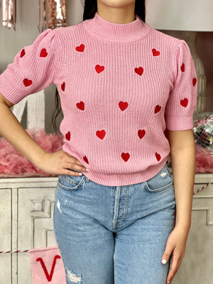 STRAWBERRY HEART TOP